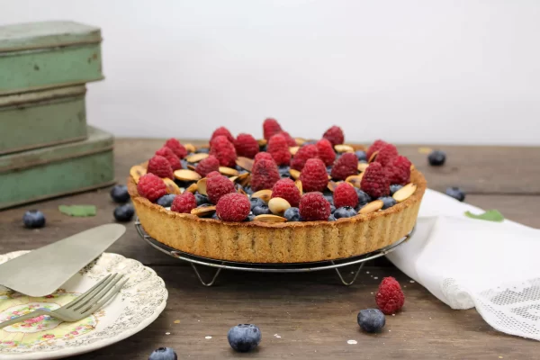pie de berries sin azucar