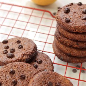 Galletas de Chocolate Sin Azúcar, Sin Gluten y Sin Lactosa